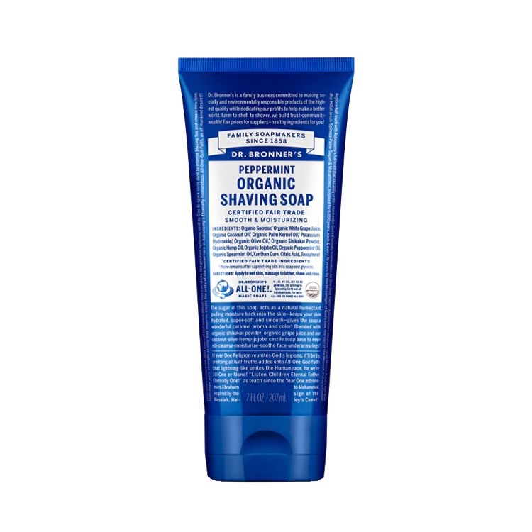 Dr Bronners Peppermint Organic Shaving Soap 207ml